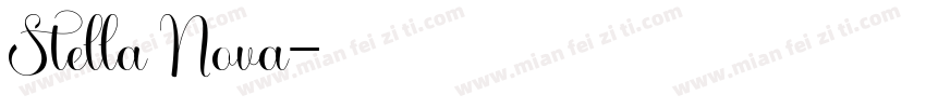 Stella Nova字体转换